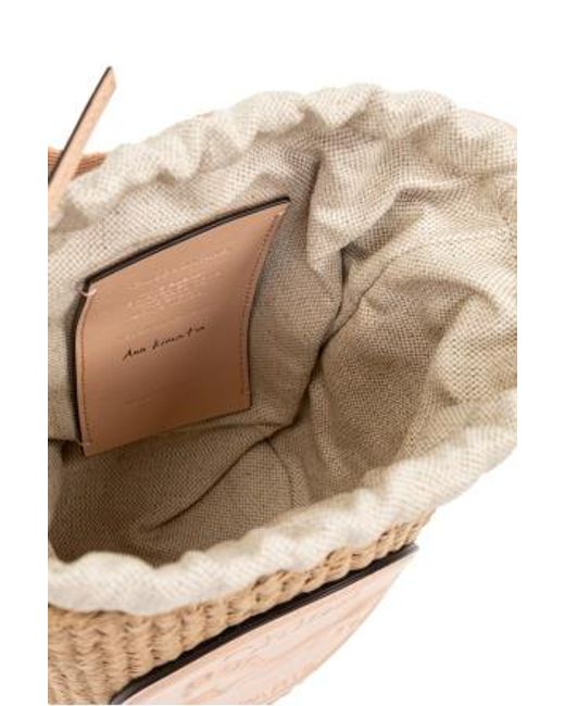 Chloé Natural Chloé Horse Medal Small Bucket Bag