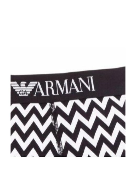 Emporio Armani Black And Fancy Printed Underwear for men