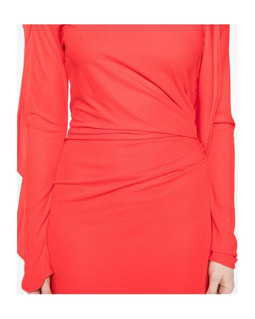 Victoria Beckham Red Long Dress