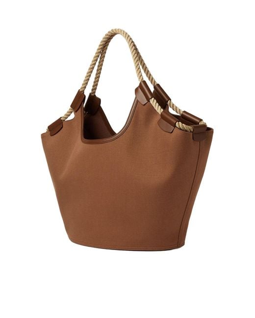 Loro Piana Brown Gioia Shopper