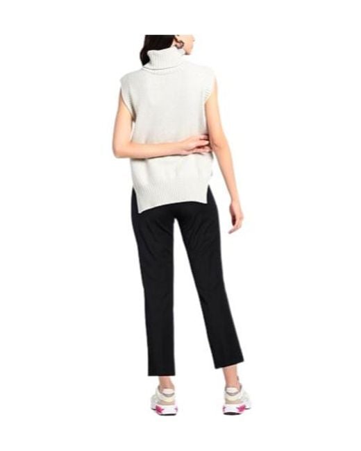 Max Mara Black Stretch Straight-Leg Pants