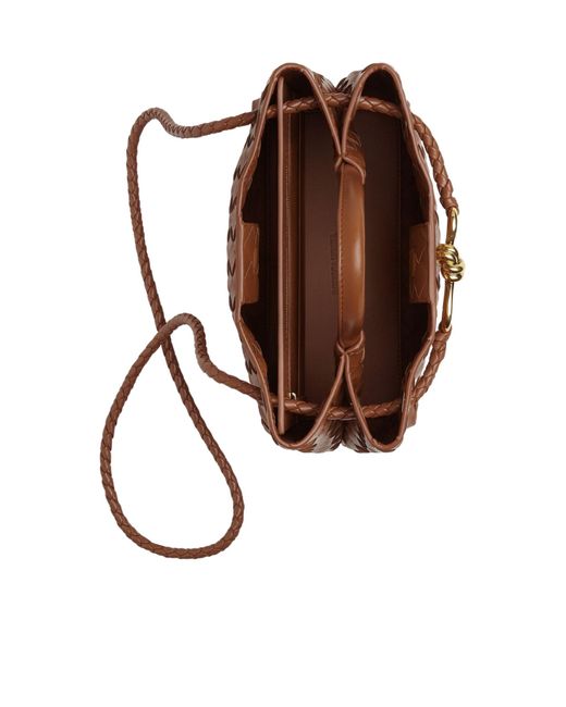 Bottega Veneta Brown Andiamo Small Tote Bag