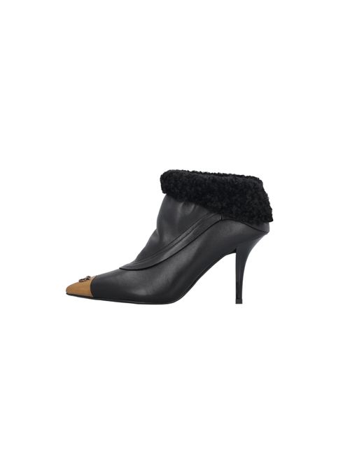 Pinko Black 90Mm Logo Boots
