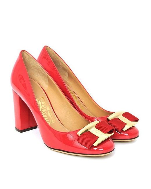 Ferragamo Red Bow High Heels