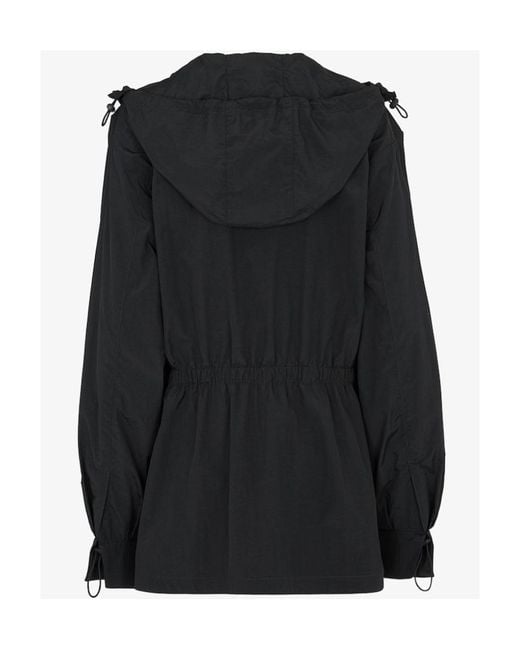 Fendi Black Nylon Anorak
