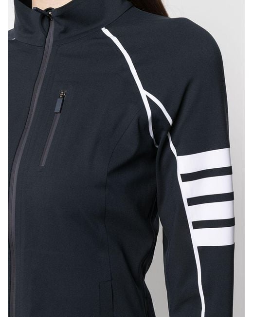 Thom Browne Blue 4-Bar Zip-Up Jacket