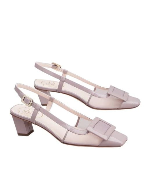 Roger Vivier Pink Belle Vivier Slingback Pumps