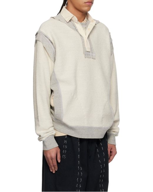 Maison Margiela White Décortiqué Sweatshirt
