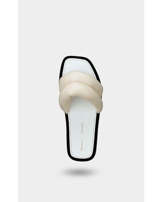 Proenza Schouler White Padded Slip-On Sandals