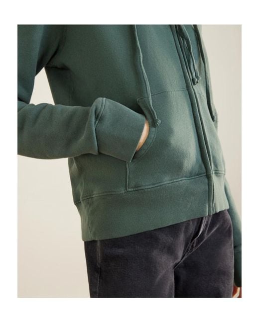 Nili Lotan Green Cotton-Jersey Zip-Up Hoodie