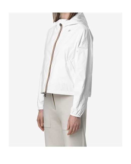 K-Way White Laurette Plus.2 Reversible Jacket