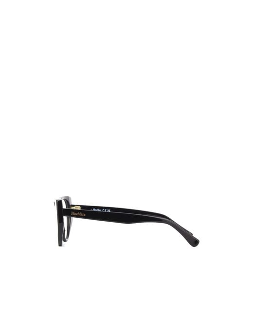 Max Mara White Cat-Eye Frame Glasses for men