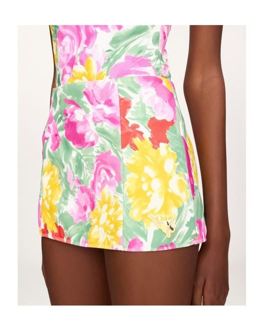 Chloé Pink Chloé Garden-Print Bodysuit