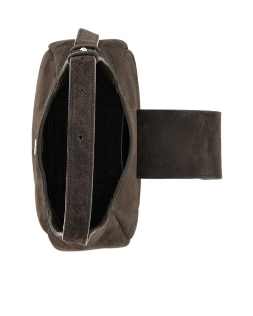 Hogan Black Palissandro Suede Shoulder Bag