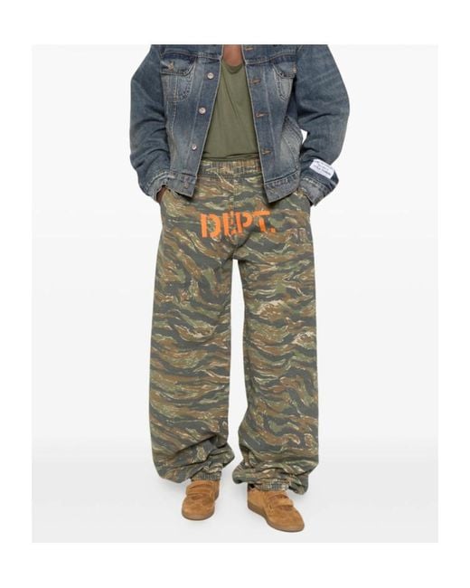 GALLERY DEPT. Green Elastic Waist Casual Pants for men
