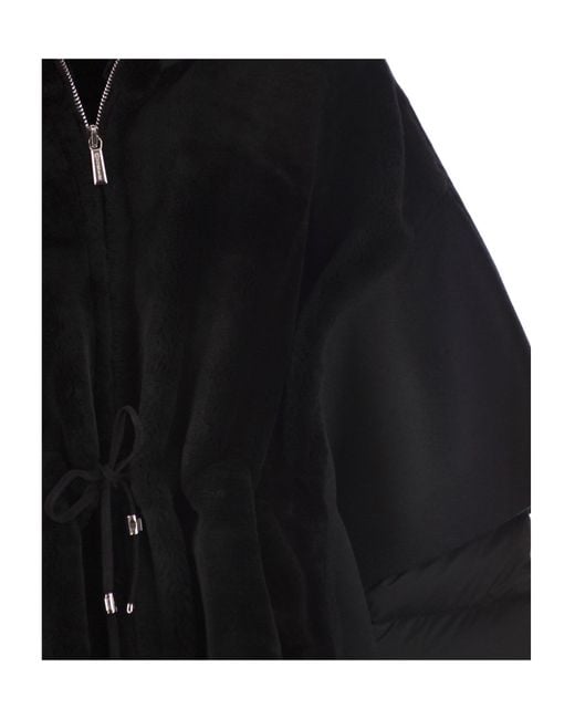 Moorer Black Raja Hooded Jacket