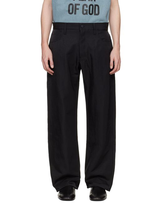 Fear Of God Black Wide-Leg Pants for men