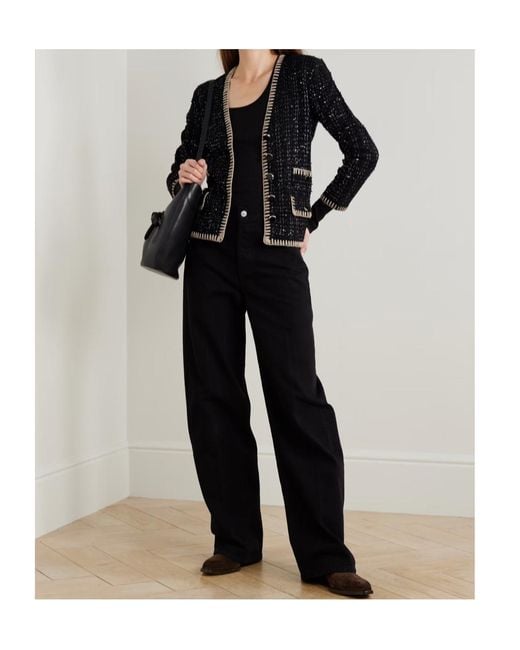 Veronica Beard Black Ceriani Tweed Jacket