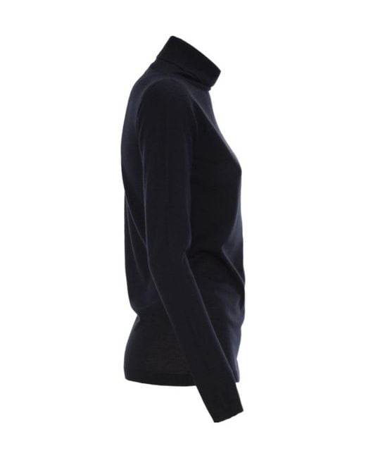 Fabiana Filippi Black Fine Knit Roll Neck Sweater
