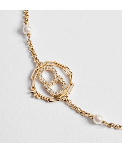 Dior Metallic Cd Circle Chain Bracelet