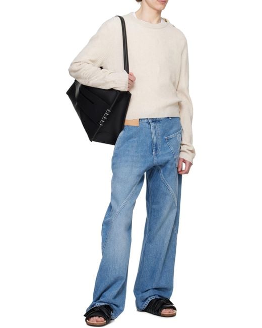 J.W. Anderson Black Large Loafer Shoulder Bag for men