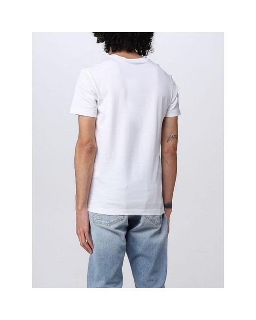 Calvin Klein White Logo-Print Cotton T-Shirt for men