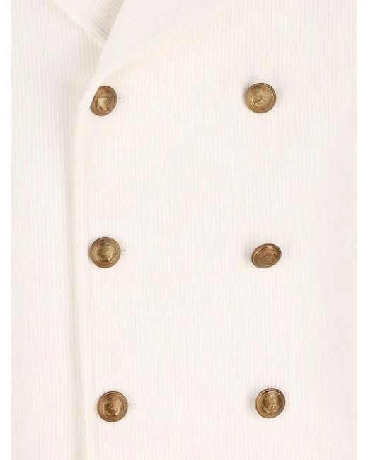 Sealup Natural Amalfi Double-Breasted Coat for men