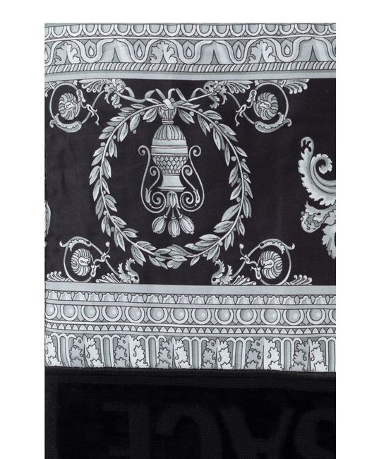Versace Gray Pattern Towel for men