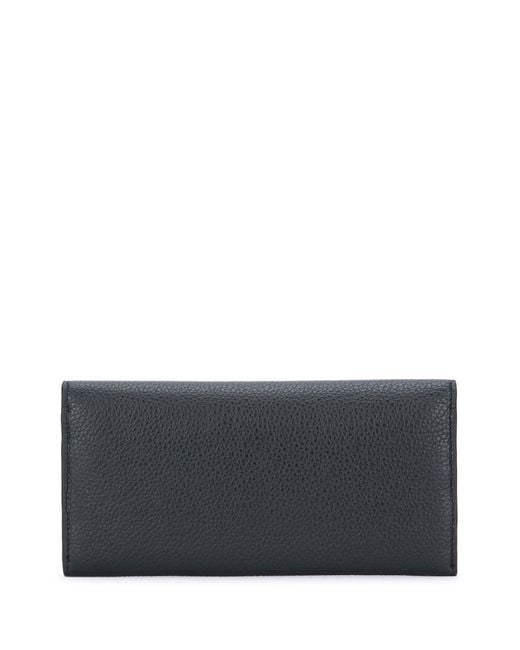 Totême Black Totême T-Lock Long Wallet