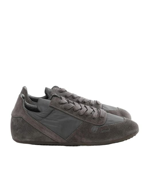 Rick Owens Gray Minimal Sneakers