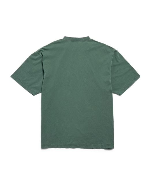 Balenciaga Green Bb Icon Crewneck T-Shirt for men