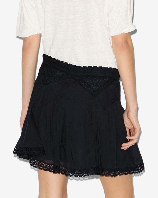 Isabel Marant Black Isabel Marant Étoile Goldie Short Lace Skirt