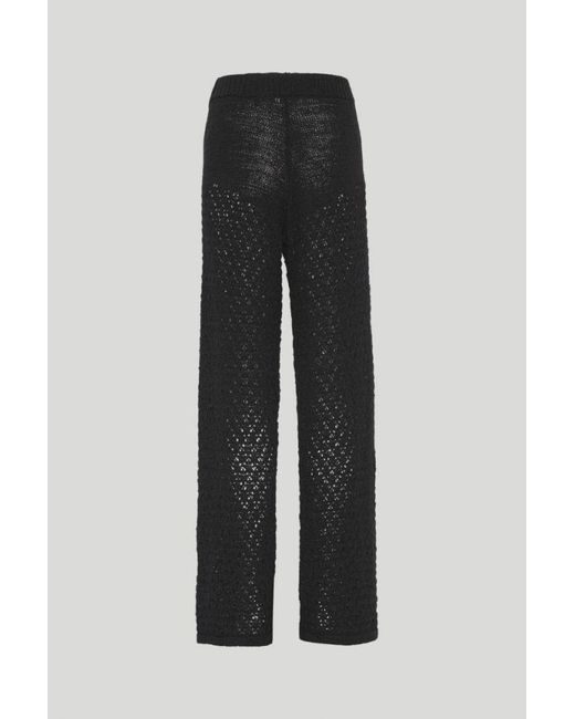 ROTATE BIRGER CHRISTENSEN Black Wide Trousers