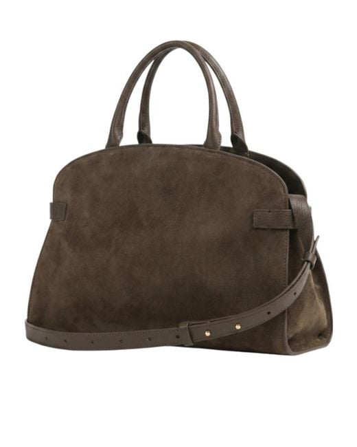 Coccinelle Brown Suede Shoulder Bag