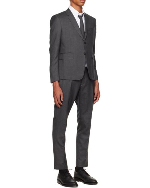 Thom Browne Blue Slim-Cut Single-Breasted Suit for men