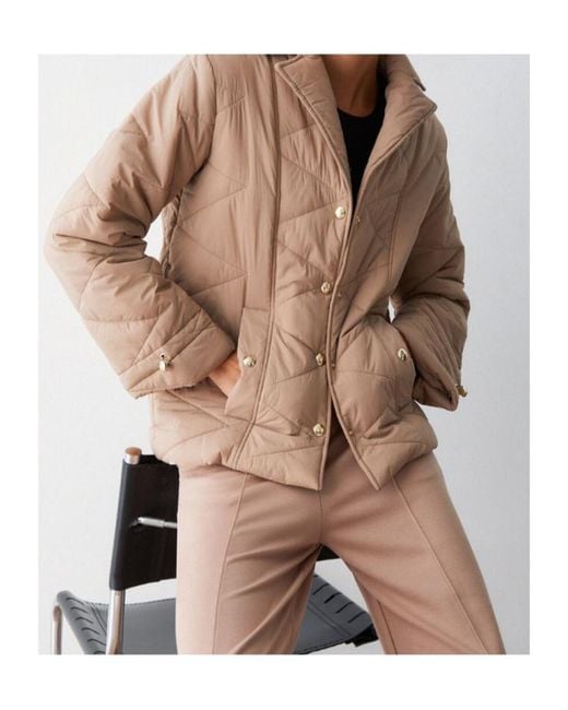 Liu Jo Brown Quilted Belted Jacket