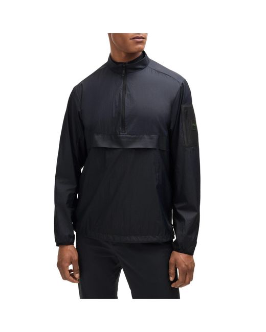 Boss Blue Minimalist Casual Jacket for men