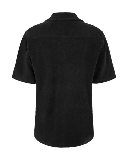 GALLERY DEPT. Black Plain Short Sleeve Shirt for men