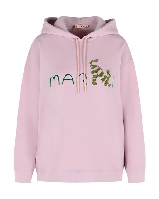Marni Pink Cotton Sweatshirt