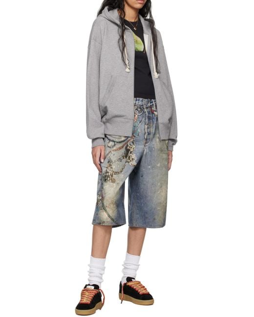Lanvin Black Lite Curb Suede Sneakers