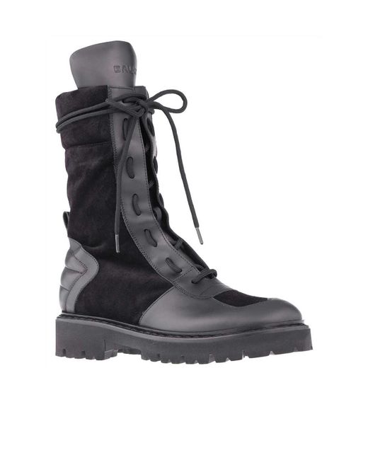 Bally Black Lacing Short Boots