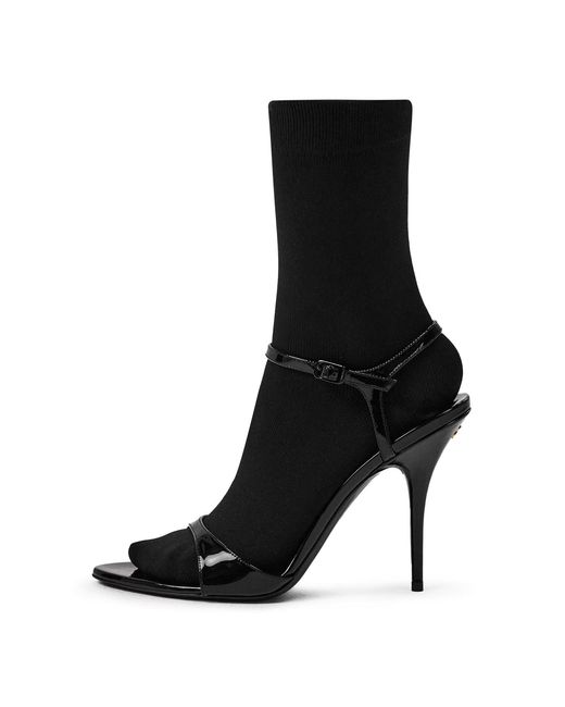 Balenciaga Black Avenue Sock Sandals