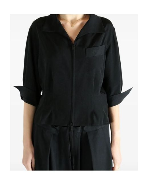 Y's Yohji Yamamoto Black Short Sleeve Shirt