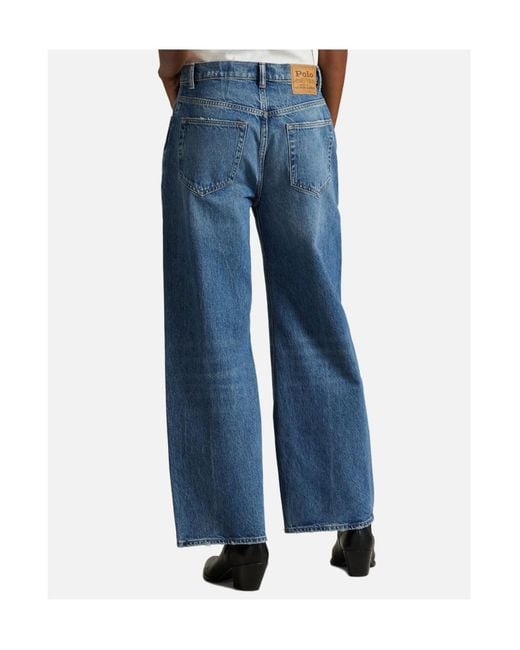 Polo Ralph Lauren Blue Logo-Patch Jeans