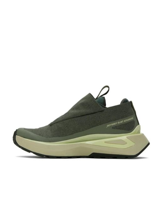 Salomon Lab Green Salomon Odyssey Elmt Advanced Round Toe Sneakers for men