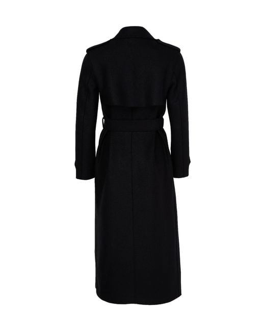 Harris Wharf London Black Belted Coat