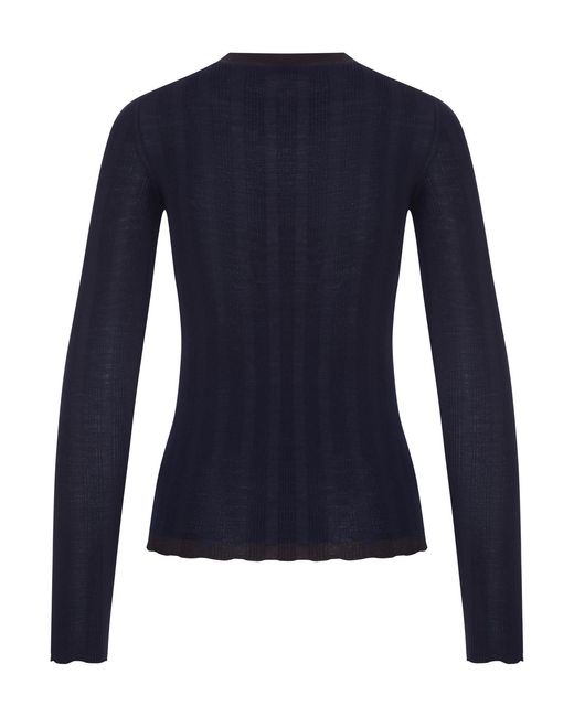 Prada Blue Long-Sleeved Knitwear