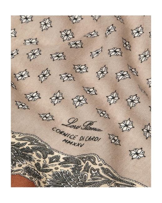 Loro Piana Multicolor Cornice Di Cardi Foulard 60X60 for men