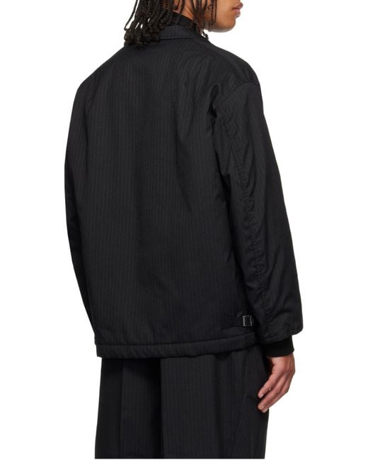 Comme des Garçons Black Comme Des Garçons Homme Single-Breasted Striped Jacket for men
