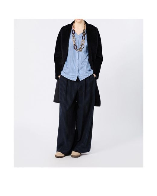 Max Mara Black Collared Coat